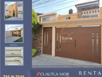 CASA EN RENTA CUAUTLA MORELOS COLONIA OTILIO MONTAÑO EXCELENTE SEGURIDAD, AMPLIO JARDÍN