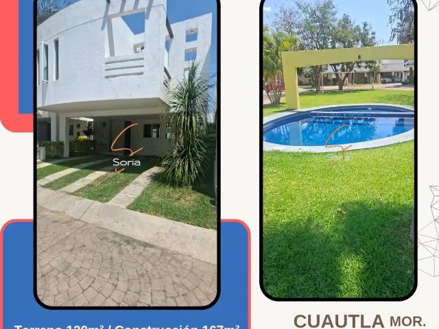 CASA EN RENTA CUAUTLA MORELOS FRACCIONAMIENTO SITIO DEL SOL