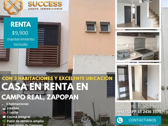 Casa en Renta – Campo Real, Zapopan