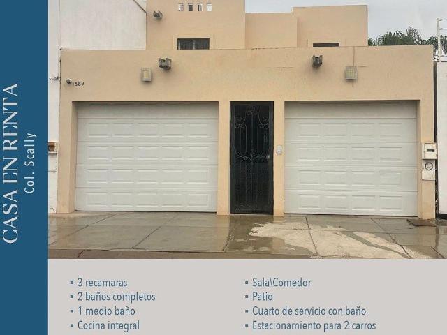 CASA EN RENTA COLONIA SCALLY