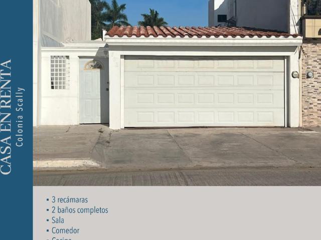 CASA EN RENTA COLONIA SCALLY