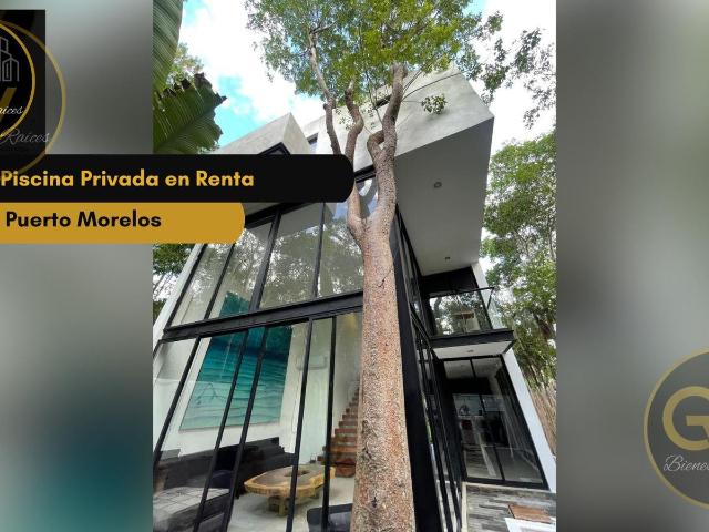 Casa en renta de 3rec en renta, Aldea Ha, Puerto Morelos