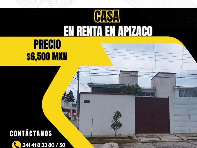 Casa en renta en Apizaco pn