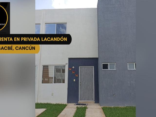 Casa en renta en Canc?n 2 rec?maras en privada con alberca