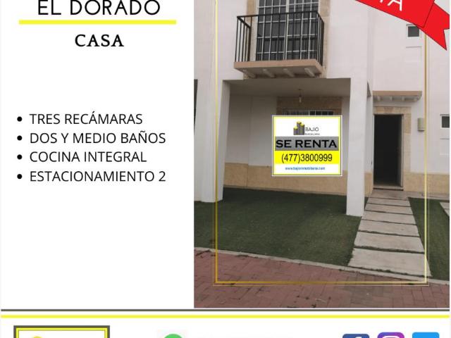 Casa en Renta en El Dorado, León Guanajuato Cerca de Vía Alta