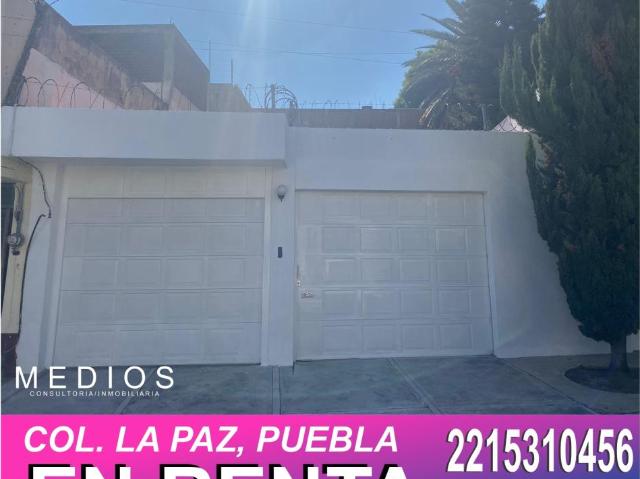 Casa en renta en La Paz, Puebla, Puebla