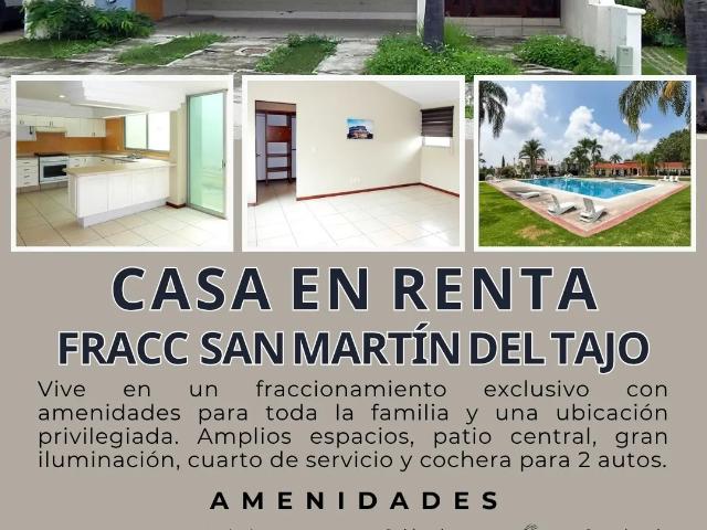 casa en renta en san martín del tajo | 3 recámaras