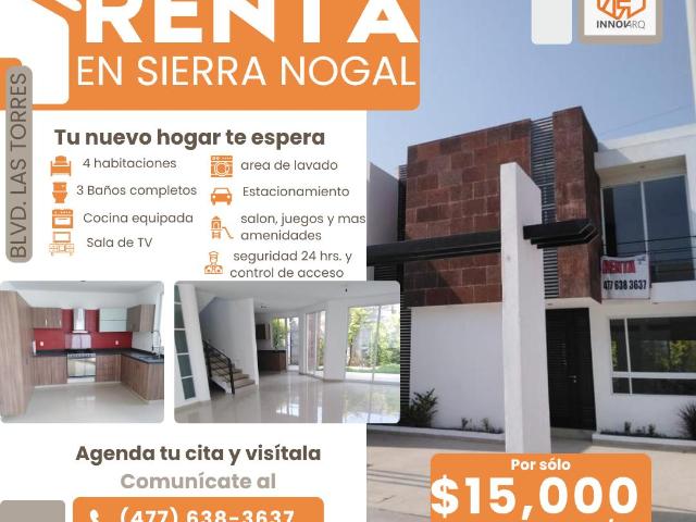 CASA EN RENTA EN SIERRA NOGAL