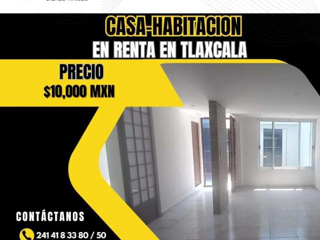 Casa en renta en Tlaxcala