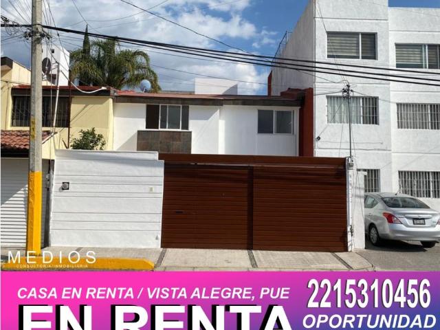 Casa en renta en Vista Alegre, Puebla, Puebla
