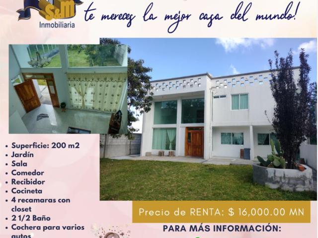 Casa en renta en 1ra. San Bartolomé Matlalohcan, Tetla de la Solidaridad, Tlaxcala