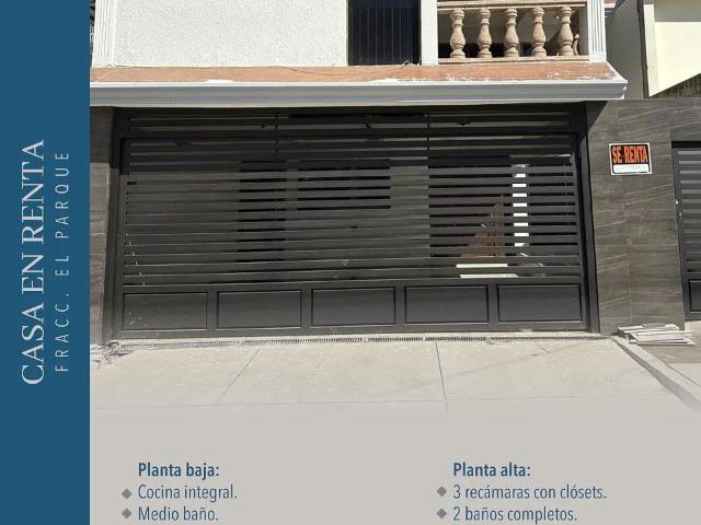 CASA EN RENTA FRACCIONAMIENTO EL PARQUE