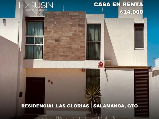 Casa en RENTA, In?s Asis, Residencial Las Glorias. Salamanca, Gto