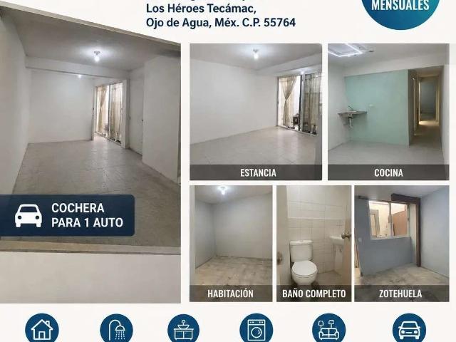 Casa en renta los heroes Tecamac