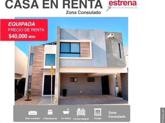 Casa en renta Partido Iglesias, Juárez, Chihuahua