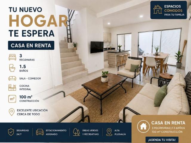 Casa en renta Privada Farallón De Pájaros, Playa Del Carmen, Quintana Roo, México