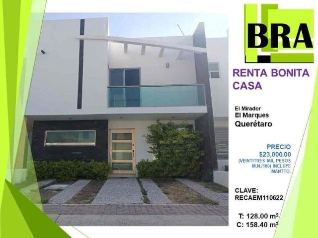 Casa en renta Privada Mirador De San Juan 5, El Mirador Desarrollo Residencial, El Deseo, Altamira Residencial, El Marqués, Querétaro, 76246, Mex