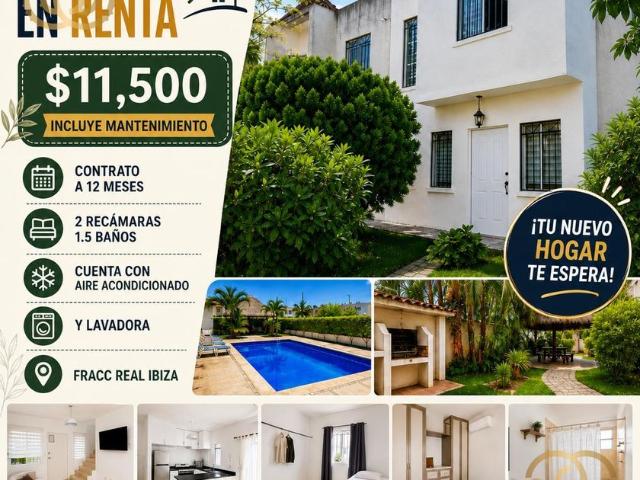 Casa en renta Real Ibiza, Solidaridad, Quintana Roo