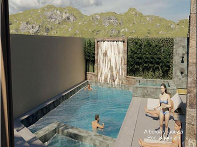 Casa en residencial privado con alberca, jacuzzi, asador, juegos para ni?os en v
