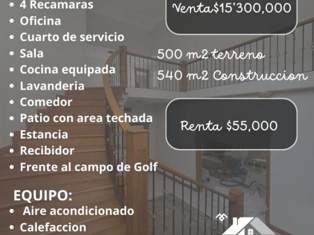 CASA EN VENTA EN SAN FRANCISCO COUNTRY CLUB FRENTE AL CAMPO DE GOLF
