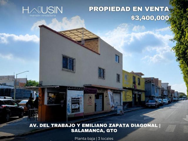 Casa en VENTA. Av. Del Trabajo, esquina Diagonal Emiliano Zapata. Salamanca, Gto