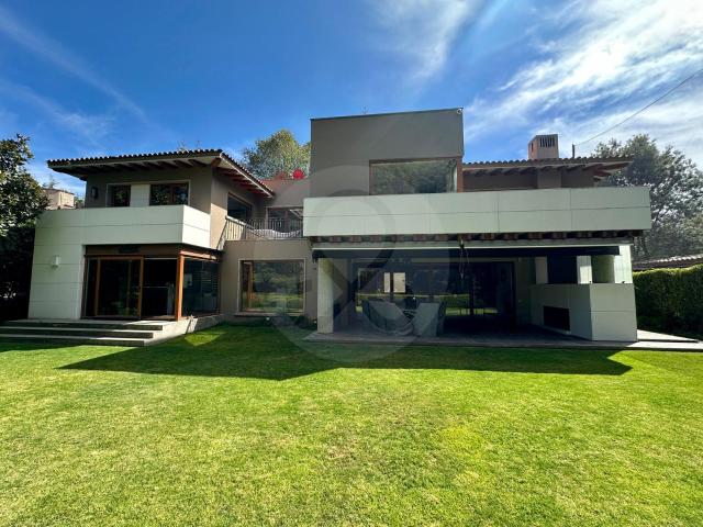 Casa en venta al campo de golf, Club de Golf los Encinos, Lerma, 4 recamaras