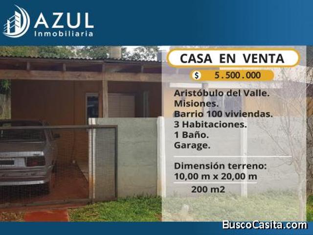 CASA EN VENTA B° 100 Viv. A DEL VALLE