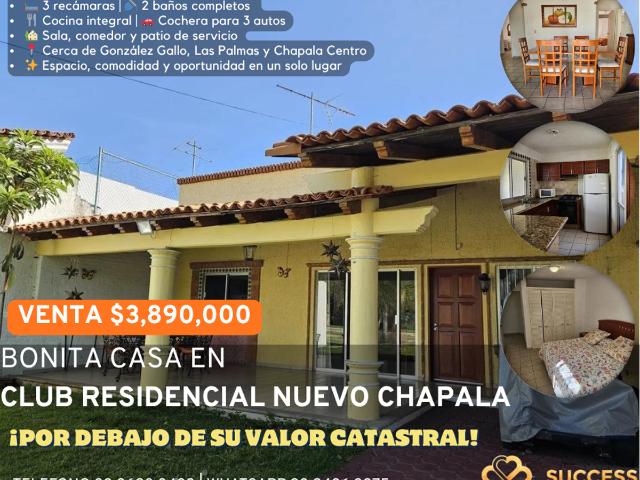 Casa en Venta – Club Residencial Nuevo Chapala, Chapala