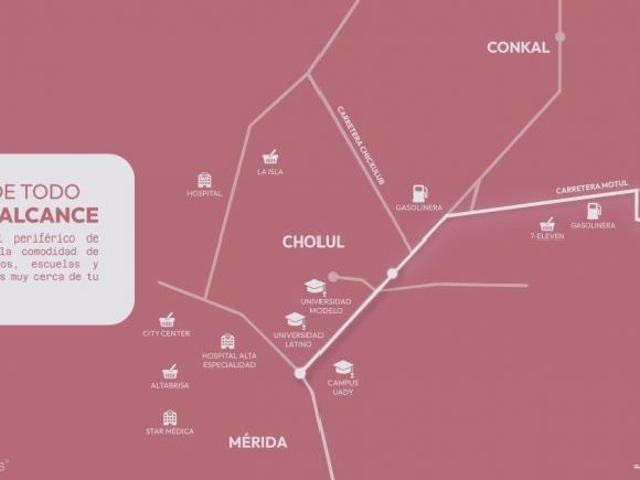 Casa en Venta de 3 recámaras en Conkal