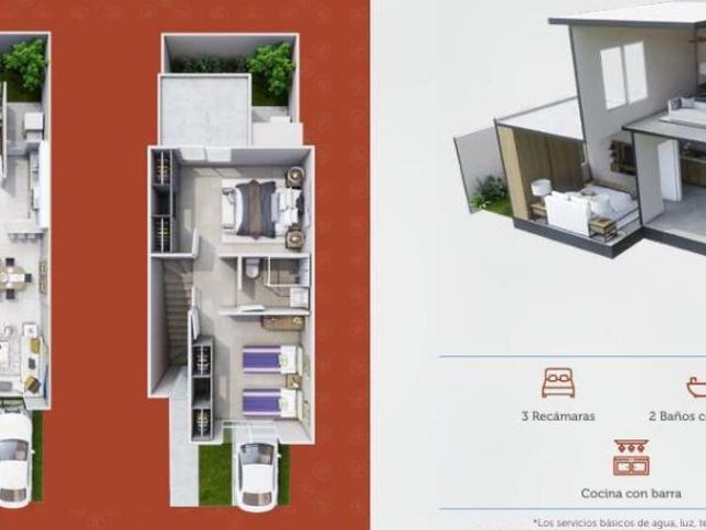 Casa en venta de 3 recamaras en Riviera Nayarit con áreas verdes en Bahia de Banderas Cendela M