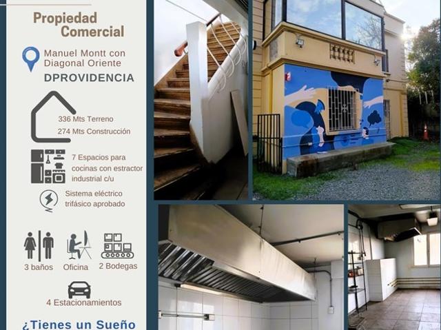 Casa en Venta en MANUEL MONTT CON DIAGONAL ORIENTE