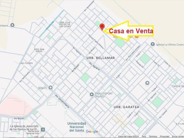 Casa en venta en Nuevo Chimbote a $70,000