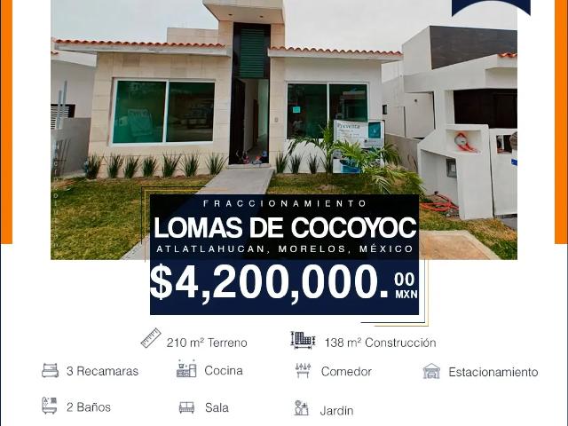 Casa en venta en Oaxtepec Centro, Yautepec, Morelos