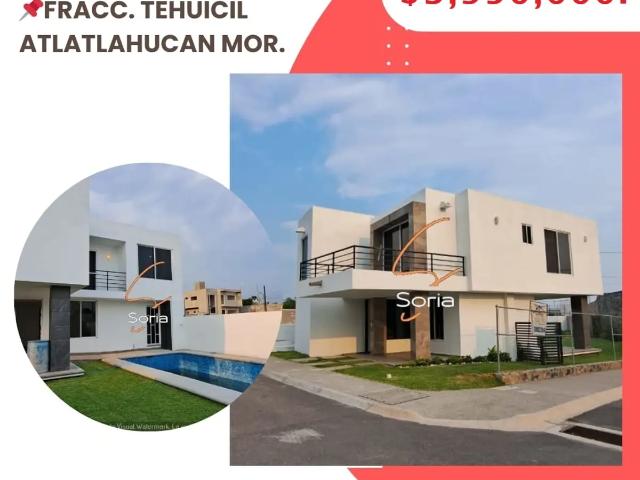 Casa en venta en Atlatlahucan, Atlatlahucan, Morelos