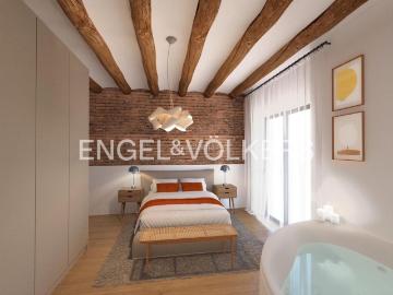 Casa en venta en Barcelona, Sants. Vivienda exclusiva rehabilitada con encanto original y zona comunitaria premium. Casas.