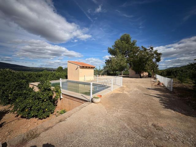Casa en venta en Canals. Encantadora casa de campo con piscina rodeada de cítricos. Casas.