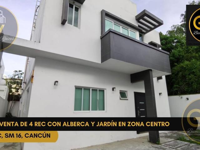 Casa en venta en Canc?n ? 4 rec?maras con alberca y jard?n en Zona Centro