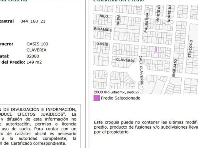 CASA EN VENTA EN CLAVERIA AZCAPOTZALCO ¡EXCELENTE OPORTUNIDAD DE INVERSIÒN RECUPERACIÒN HIPOTECARIA!