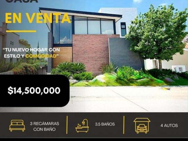 CASA EN VENTA en Club de golf La Hacienda, diseño moderno, da a campo de golf, con hermosa vista