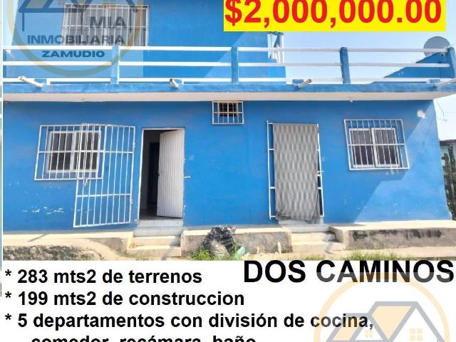 Casa en venta en col. dos caminos