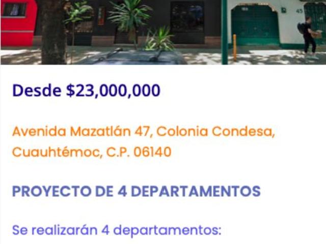 Casa en venta en Condesa, Cuauhtémoc, Ciudad de México