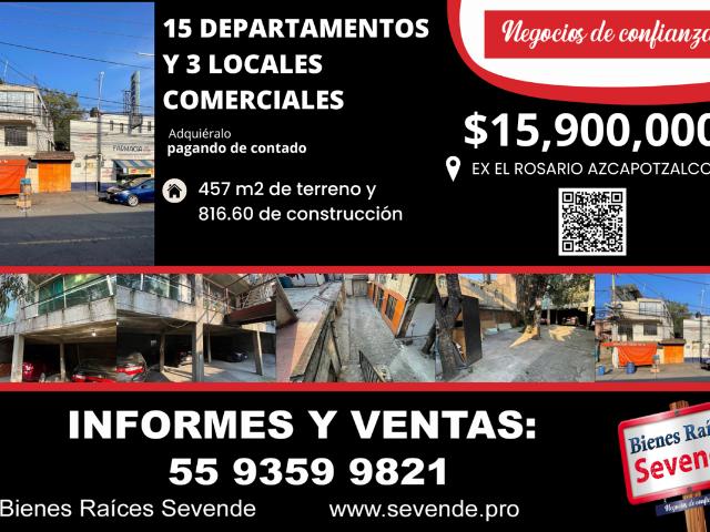 Casa en venta en Ex Hacienda El Rosario, Azcapotzalco, Ciudad de México