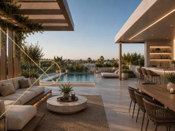 Casa en venta en Esplugues de Llobregat, Finestrelles. Exclusiva vivienda de diseño de 341 m2 con jardín, rooftop y piscina privada en Ciudad Diagonal. Casas Esplugues de.