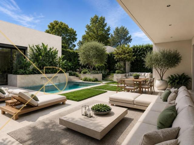 Casa en venta en Esplugues de Llobregat, Finestrelles. Exclusiva vivienda semiadosada esquinera de diseño con parcela privada de 130 m2 en Ciudad Diagonal. Casas Esplugues de.