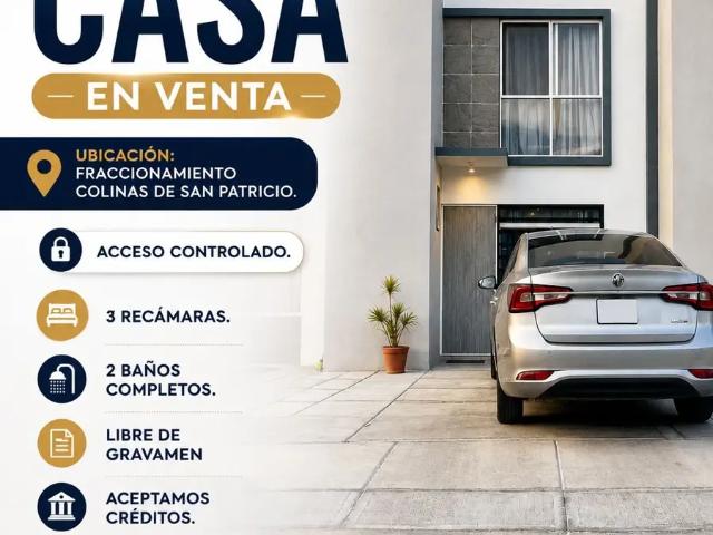 CASA EN VENTA EN FRACCIONAMIENTO COLINAS DE SAN PATRICIO