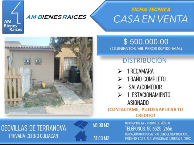 Casa en venta en Geovillas de Terranova 1a Sección, Acolman, México