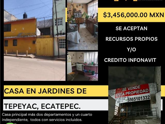 Casa en venta en Jardines del Tepeyac, Ecatepec de Morelos, México