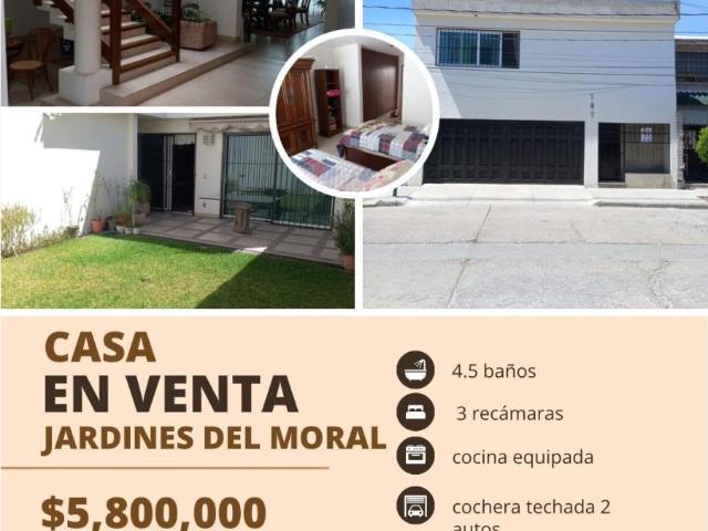 Casa en venta en Jardines del Moral, León, Guanajuato