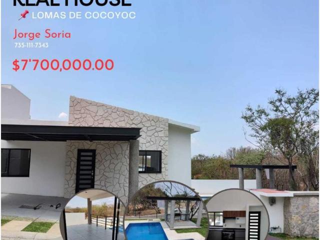Casa en venta en Lomas de Cocoyoc, Atlatlahucan, Morelos