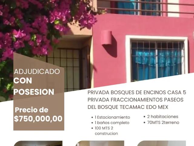 Casa en venta en Paseos del Bosque, Tecámac, México